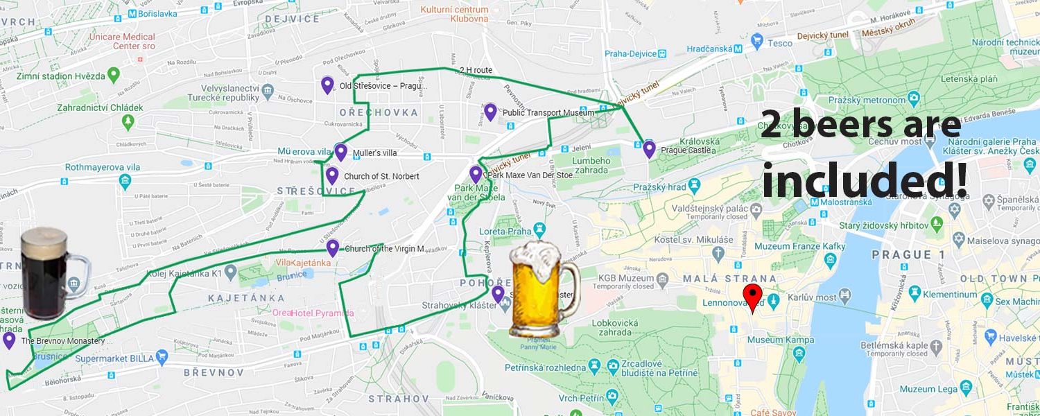 Brewery segway tour map