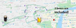 Brewery segway tour map